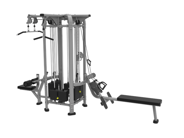 MND-FP96 Ginásio na selva com 4 estações a cabo | Treinador Funcional Profissional