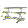 Suporte para halteres de 3 camadas MND FH72 | Armazenamento de halteres de alta densidade