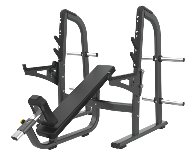 Banco inclinado olímpico FF42 | Imprensa inclinada com barra | Construtor de tórax superior