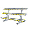 Suporte para halteres de três camadas FF72 | Armazenamento de halteres de alta densidade | Rack de ginástica comercial