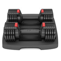 Conjunto de halteres ajustáveis ​​MND-C73 com suporte | Haltere montável na parede | Treinamento de força em casa