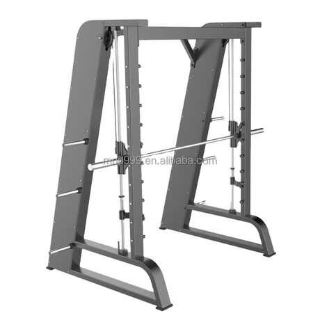  Máquina Smith Comercial | Sistema de barra guiada para serviço pesado | Equipamento de treinamento de força para academia MND-F63