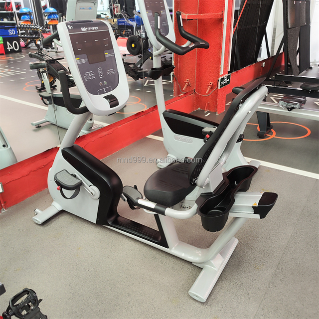 Bicicleta reclinada comercial MND-X520B (tela LCD) | Cardioconfortável | MND FITNESS
