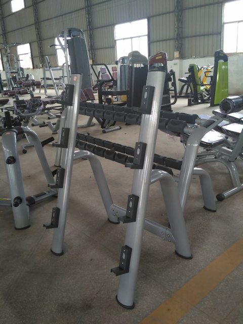 Suporte para barra AN03 | Armazenamento da barra olímpica | Equipamento de ginástica comercial