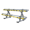 Suporte para halteres de 2 camadas MND FH49 | Armazenamento comercial de halteres para academia