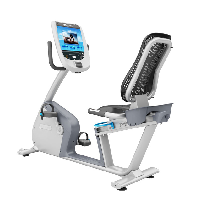 Bicicleta reclinada comercial MND-X520B (tela LCD) | Cardioconfortável | MND FITNESS