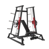 Prensa de xadrez multidirecional carregada com placa de equipamento de ginástica para treinamento de força para musculação MND-PL37