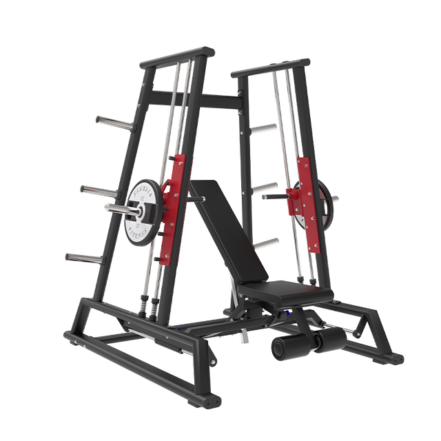 Prensa de xadrez multidirecional carregada com placa de equipamento de ginástica para treinamento de força para musculação MND-PL37