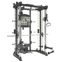 Máquina multiferreiro compacta MND-C81/C80 | Multifuncional que economiza espaço | Máquina Smith com cabo básico