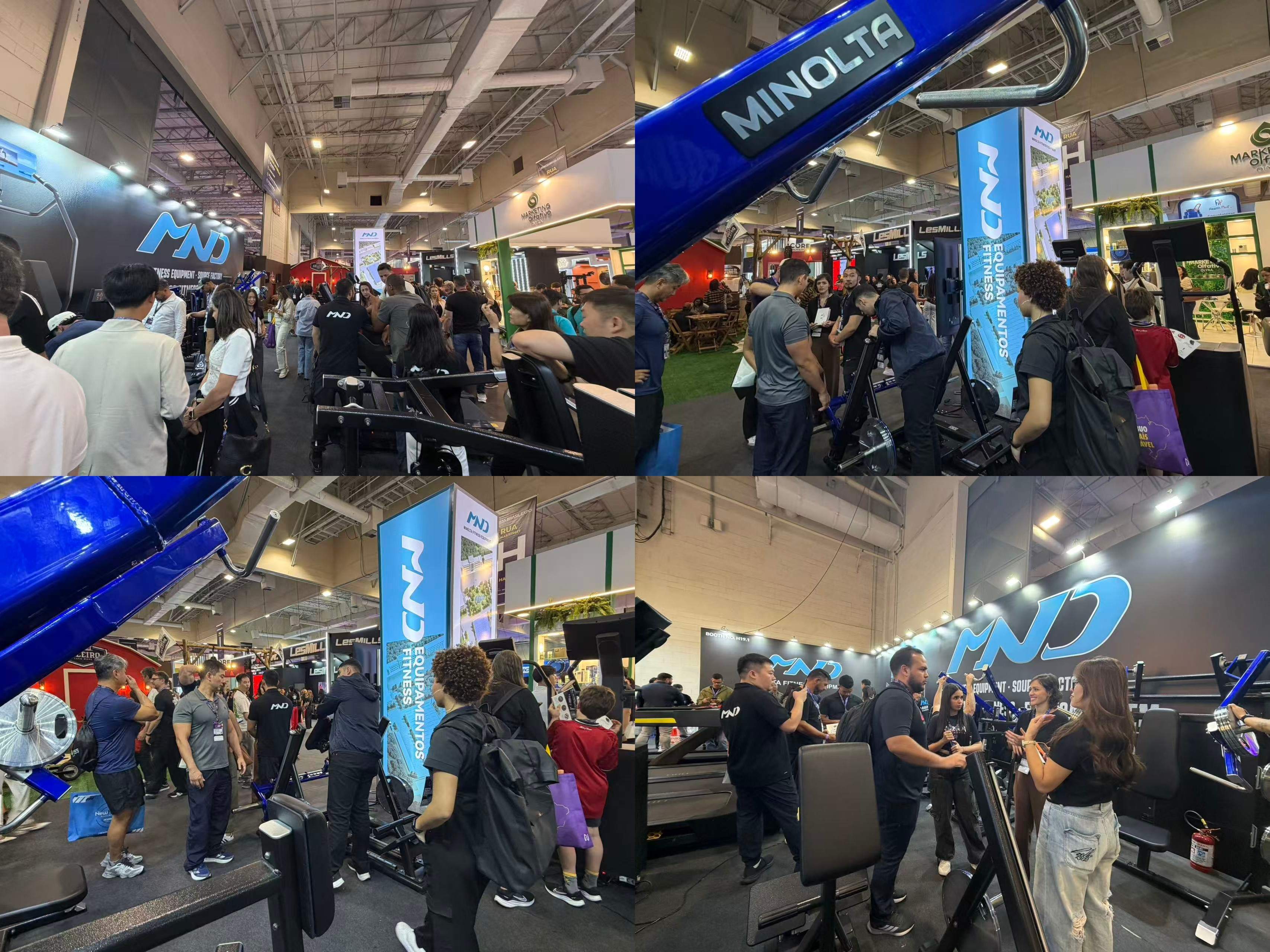 Um primeiro dia agitado para a Minolta Fitness na Fitness Brasil Expo 2026